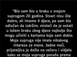“Bio sam bio u braku s svojom suprugom 20 godin…”