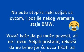 VIC DANA: Na putu stopira neki seljak