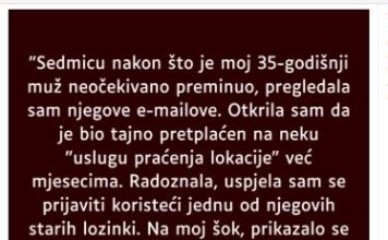 “Sedmicu nakon što je moj 35-godišnji muž neočekivano preminuo…”