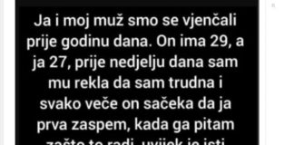 JA I MOJ MUŽ SMO SE VJENČALI PRIJE GODINU DANA