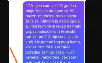 “Oženjen sam već 15 godina, moja žena je prezgodna ALI….