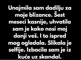 “Unajmila sam dadilju za moje blizance…”
