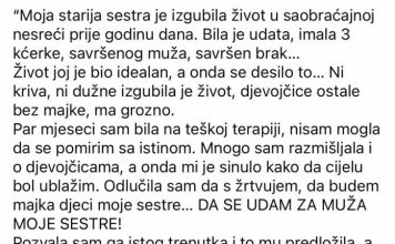 “Moja starija sestra je izgubila život u nesreći”