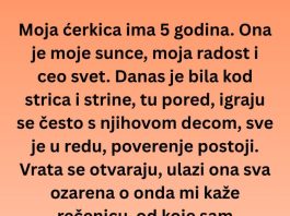 “Došla je kući i rekla jednu rečenicu – ja sam momentalno počela da plačem.”