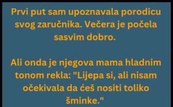 “Upoznala sam porodicu svog zaručnika po prvi put”