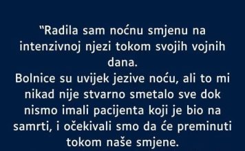 “Radila sam noćnu smjenu na intenzivnoj njezi… “Radila sam noćnu smjenu na intenzivnoj njezi… - featured image