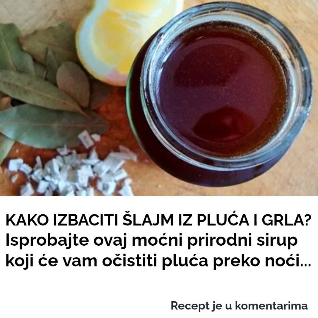 Recept za domaći prirodni lijek protiv kašlja i šlajma - featured image Recept za domaći prirodni lijek protiv kašlja i šlajma - featured image