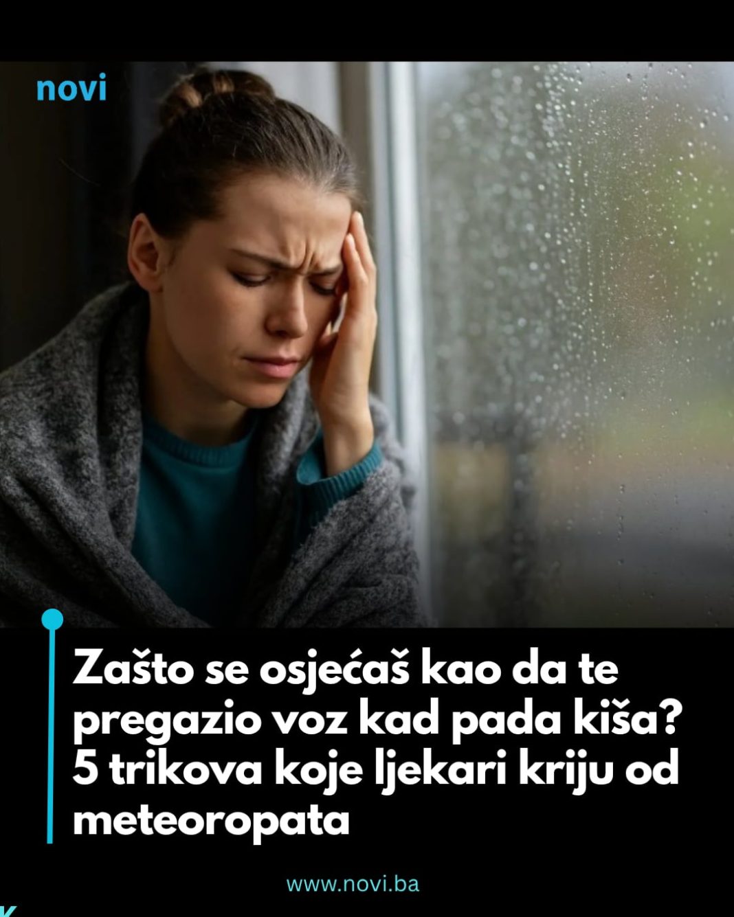 Zašto se osjećaš kao da te pregazio voz kad pada kiša? 5 trikova koje ljekari kriju od meteoropata - featured image