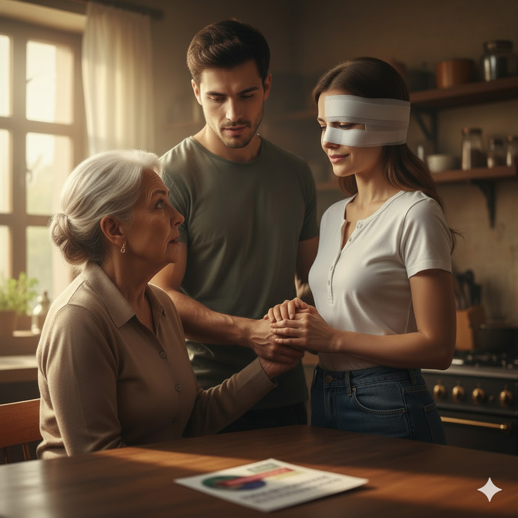 “Ne pitajte ništa, samo je prihvatite,” rekao je sin. Tajna koju je njegova žena krila ispod zavoja bila je dokaz njene ljubavi. - featured image “Ne pitajte ništa, samo je prihvatite,” rekao je sin. Tajna koju je njegova žena krila ispod zavoja bila je dokaz njene ljubavi. - featured image