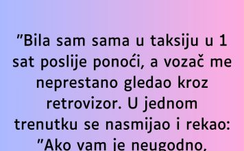 “Bila sam sama u taksiju u 1 sat poslije ponoći…” “Bila sam sama u taksiju u 1 sat poslije ponoći…” - featured image