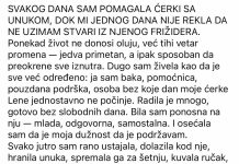 Svaki dan sam pomagala svojoj ćerki sa unukom, sve dok mi jednog dana nije rekla da ne uzimam hranu iz njenog frižidera. Svaki dan sam pomagala svojoj ćerki sa unukom, sve dok mi jednog dana nije rekla da ne uzimam hranu iz njenog frižidera. - featured image