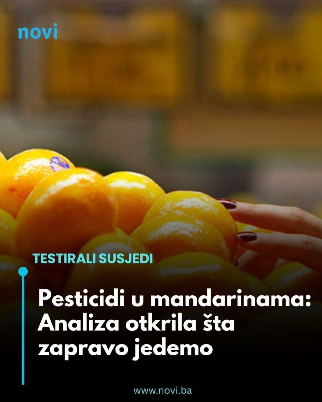 Pesticidi u mandarinama: Analiza otkrila šta zapravo jedemo - featured image