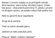 “Starica je svake večeri stajala ispred iste kuće…” “Starica je svake večeri stajala ispred iste kuće…” - featured image