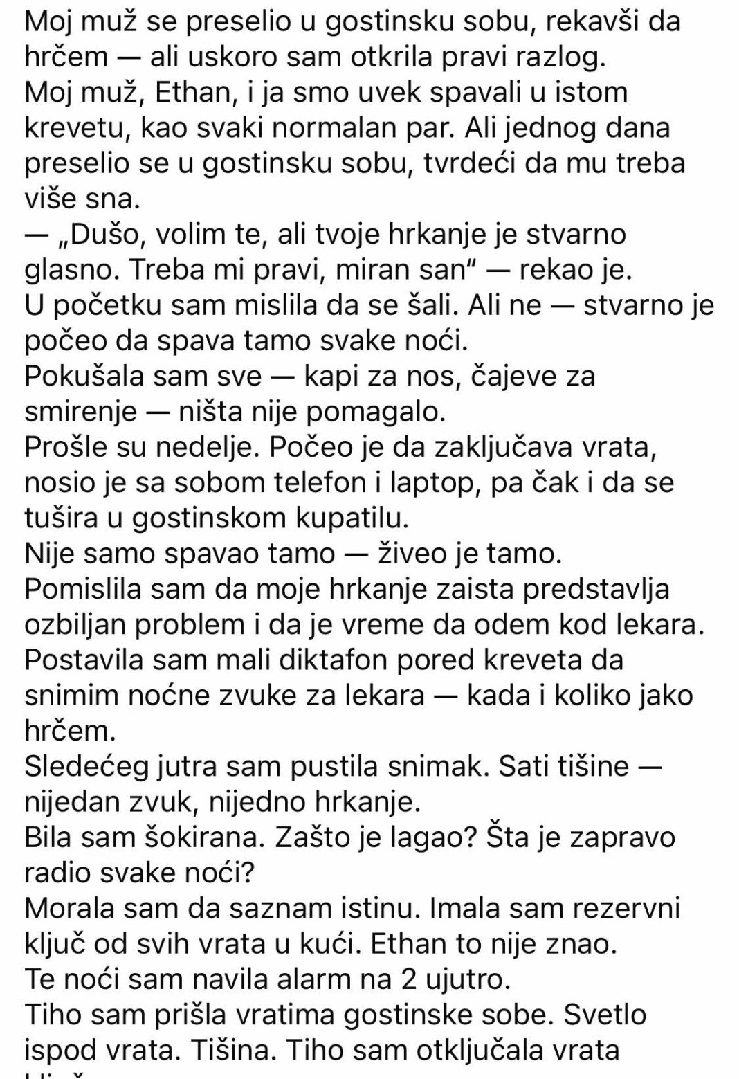 Moj muž se preselio u gostinsku sobu, rekavši da hrčem — ali uskoro sam saznala pravi razlog. - featured image