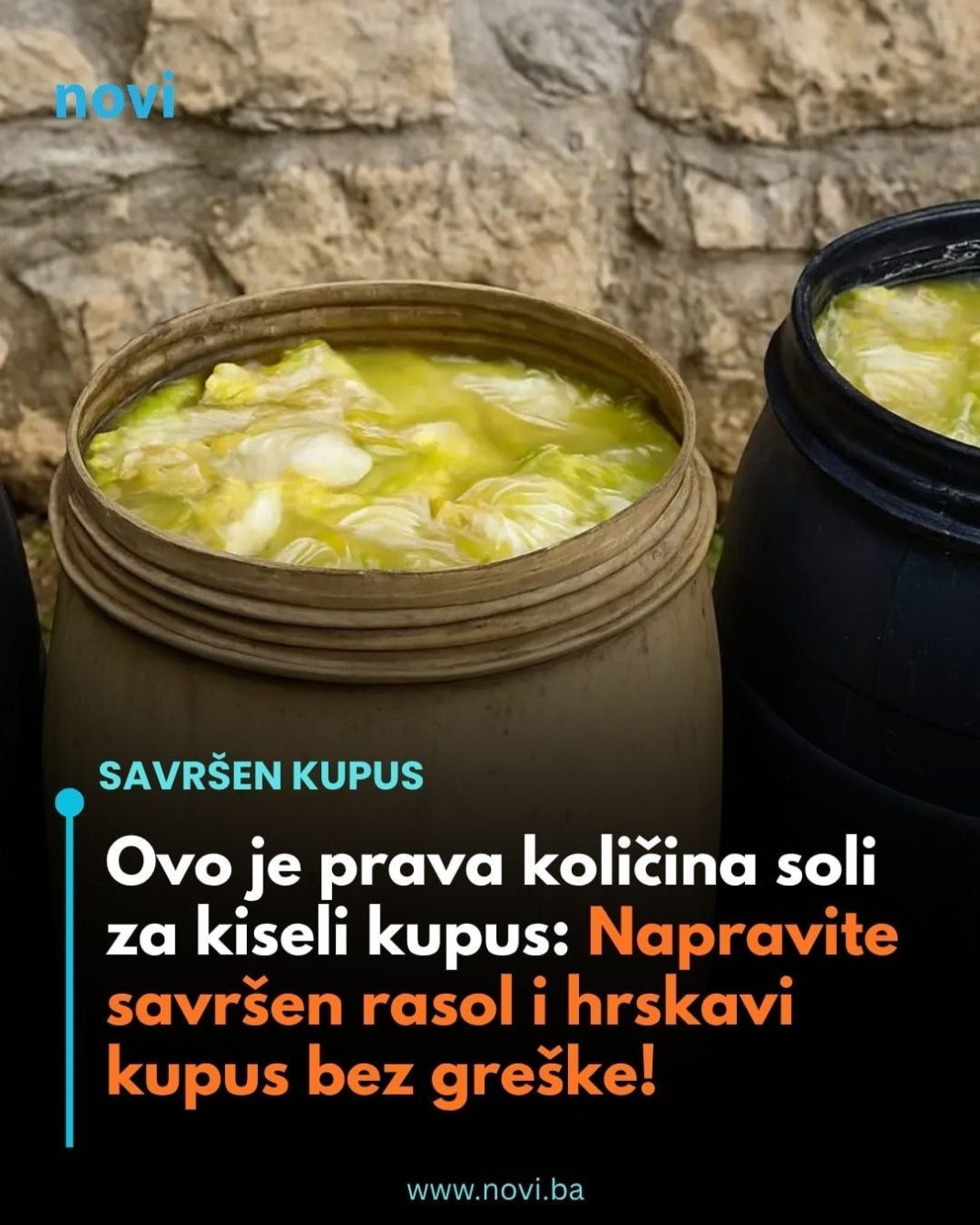 Ovo je prava količina soli za kiseli kupus: Napravite savršen rasol i hrskavi kupus bez greške! - featured image Ovo je prava količina soli za kiseli kupus: Napravite savršen rasol i hrskavi kupus bez greške! - featured image