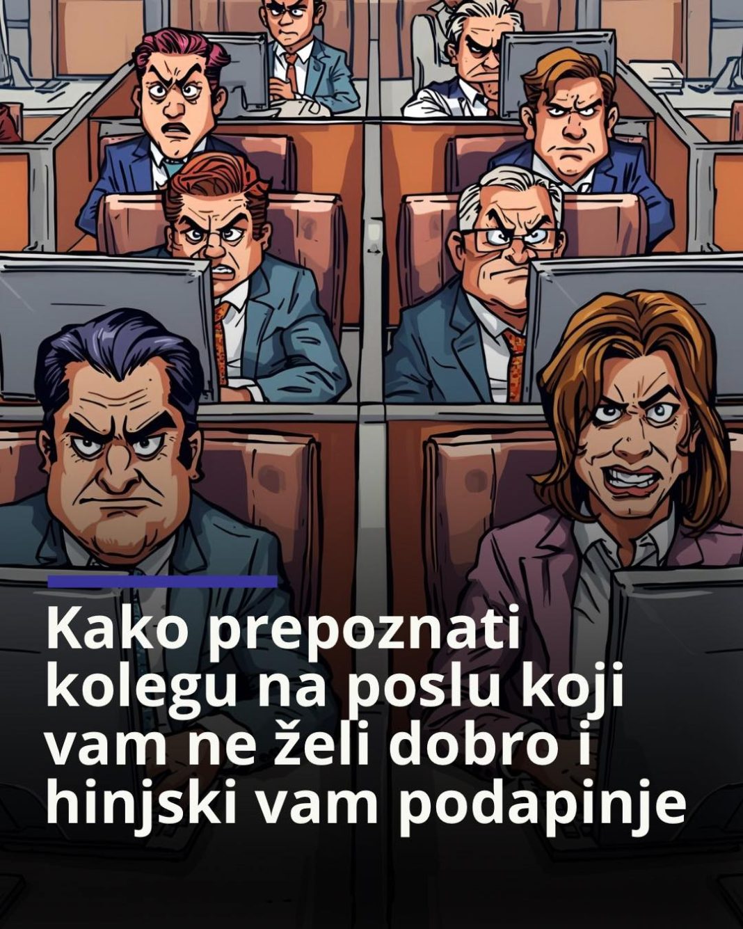 Kako prepoznati kolegu na poslu koji vam ne želi dobro i hinjski vam podapinje - featured image Kako prepoznati kolegu na poslu koji vam ne želi dobro i hinjski vam podapinje - featured image
