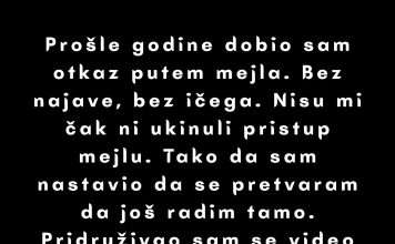 „Dobili su mi otkaz, ali sam nastavio da se pretvaram da radim — i onda je sve krenulo potpuno neočekivanim tokom.“ „Dobili su mi otkaz, ali sam nastavio da se pretvaram da radim — i onda je sve krenulo potpuno neočekivanim tokom.“ - featured image