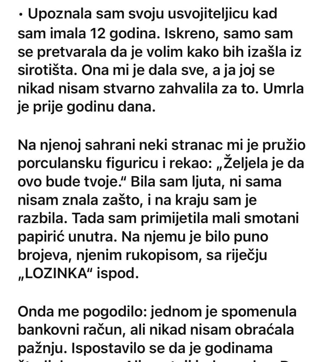 Upoznala sam svoju usvojiteljicu kad sam imala 12 godina… - featured image