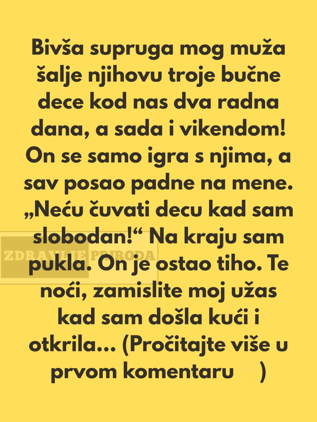 Odbijam da budem besplatna dadilja za svoju pastorku i pastorku — moje dobrostanje je ispred svih - featured image