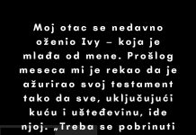Otac me je izostavio iz testamenta zbog svoje nove žene — moja osveta je bila brza i brutalna Otac me je izostavio iz testamenta zbog svoje nove žene — moja osveta je bila brza i brutalna - featured image