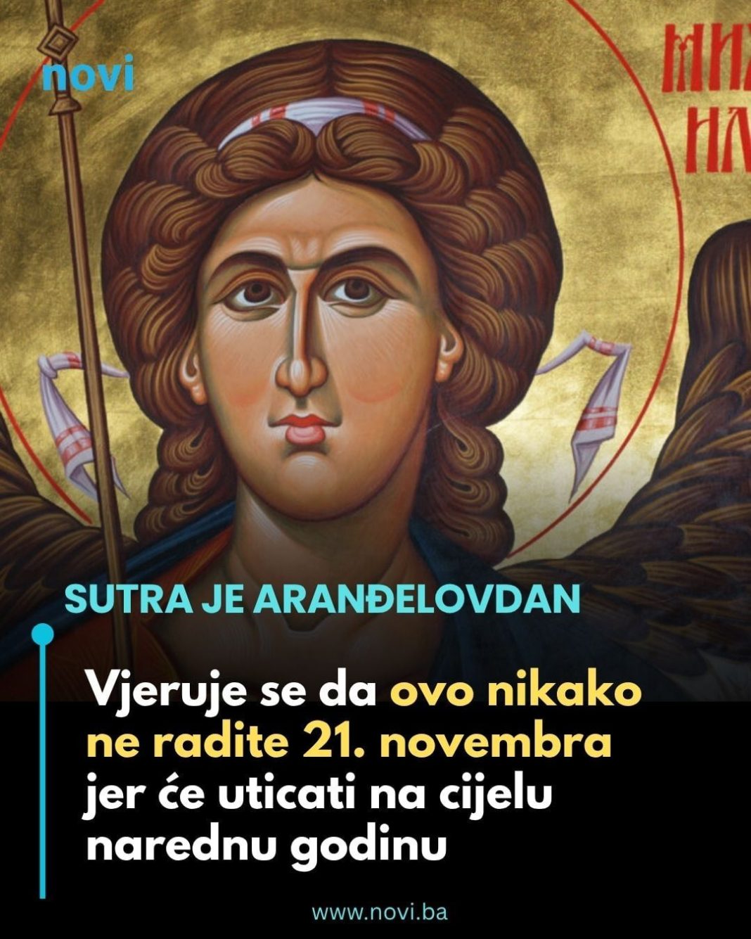 Sutra je Aranđelovdan: Vjeruje se da ovo nikako ne radite 21. novembra - featured image Sutra je Aranđelovdan: Vjeruje se da ovo nikako ne radite 21. novembra - featured image