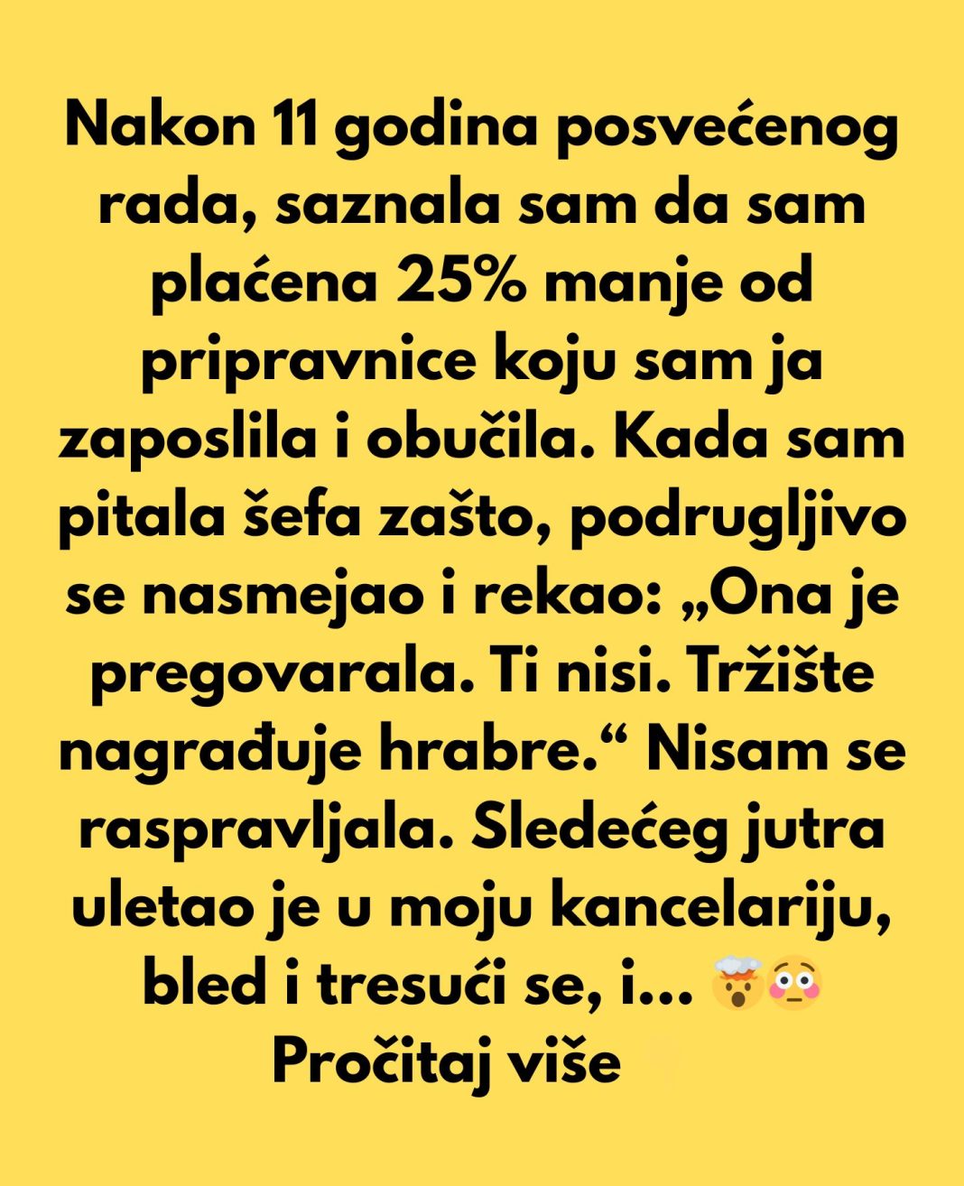 Odbila sam da budem plaćena manje od početnice — zaslužujem poštovanje, ne sažaljenje - featured image