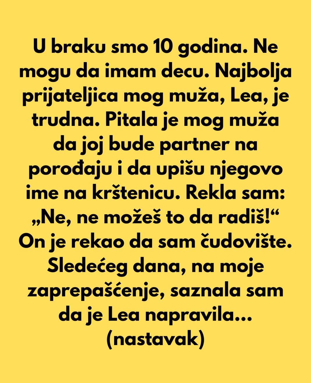 „Neću dozvoliti da moj muž bude porođajni partner svojoj najboljoj drugarici — on je oženjen, a ne dežuran za samohrane mame.“ - featured image „Neću dozvoliti da moj muž bude porođajni partner svojoj najboljoj drugarici — on je oženjen, a ne dežuran za samohrane mame.“ - featured image