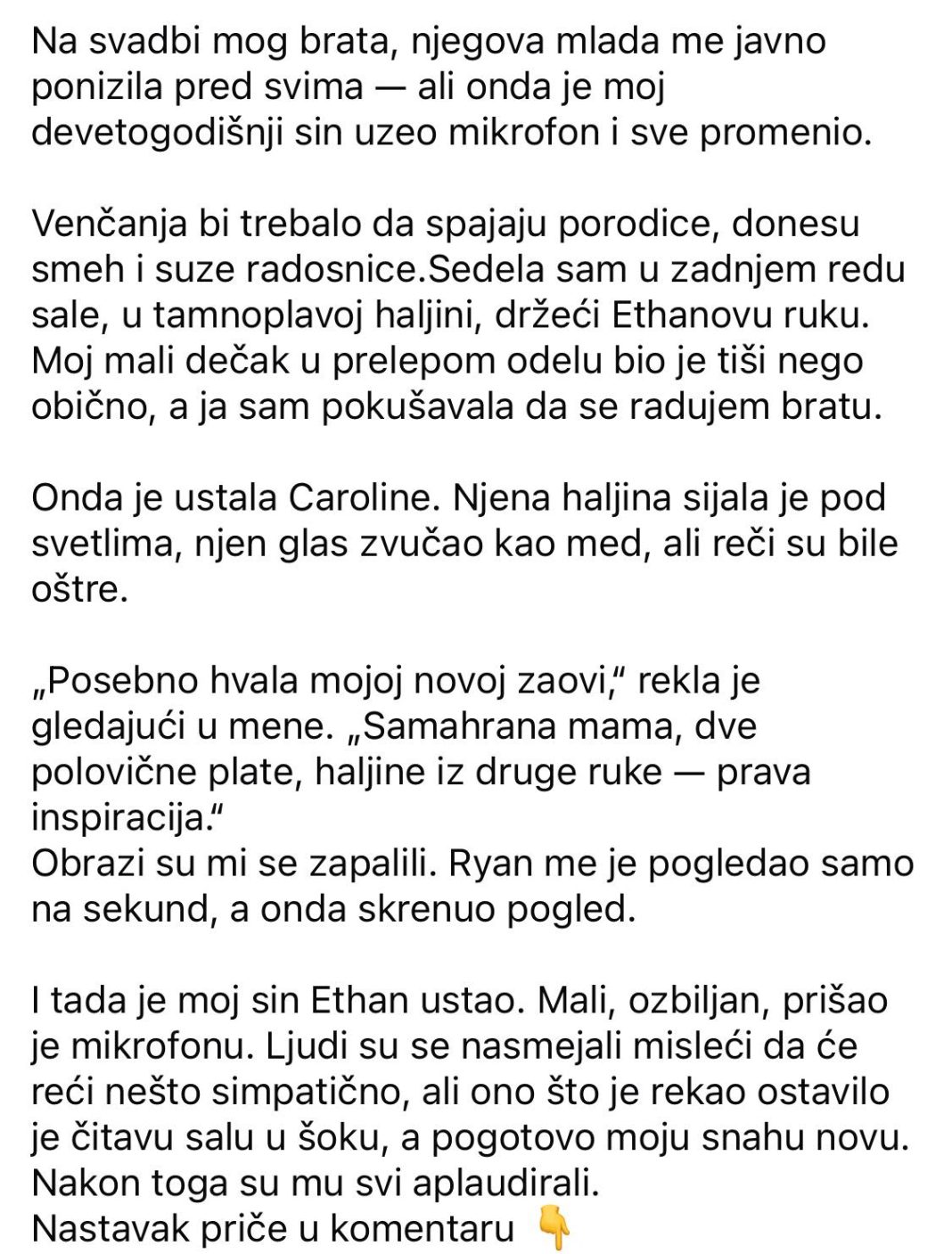Snaja me ponizila na venčanju — onda je moj sin uzeo mikrofon i ostavio sve bez reči - featured image Snaja me ponizila na venčanju — onda je moj sin uzeo mikrofon i ostavio sve bez reči - featured image