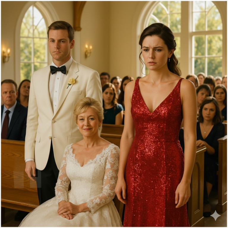 Naterali je da obuče crveno na venčanju – a onda je sve iznenadila - featured image Naterali je da obuče crveno na venčanju – a onda je sve iznenadila - featured image