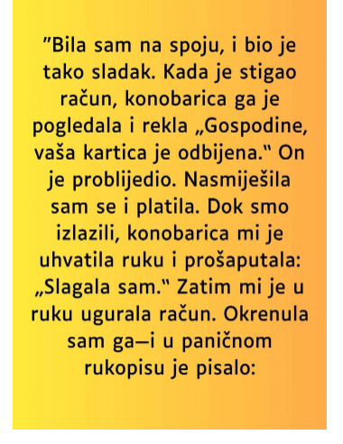 “Bila sam na spoju, i bio je tako sladak…” - featured image “Bila sam na spoju, i bio je tako sladak…” - featured image