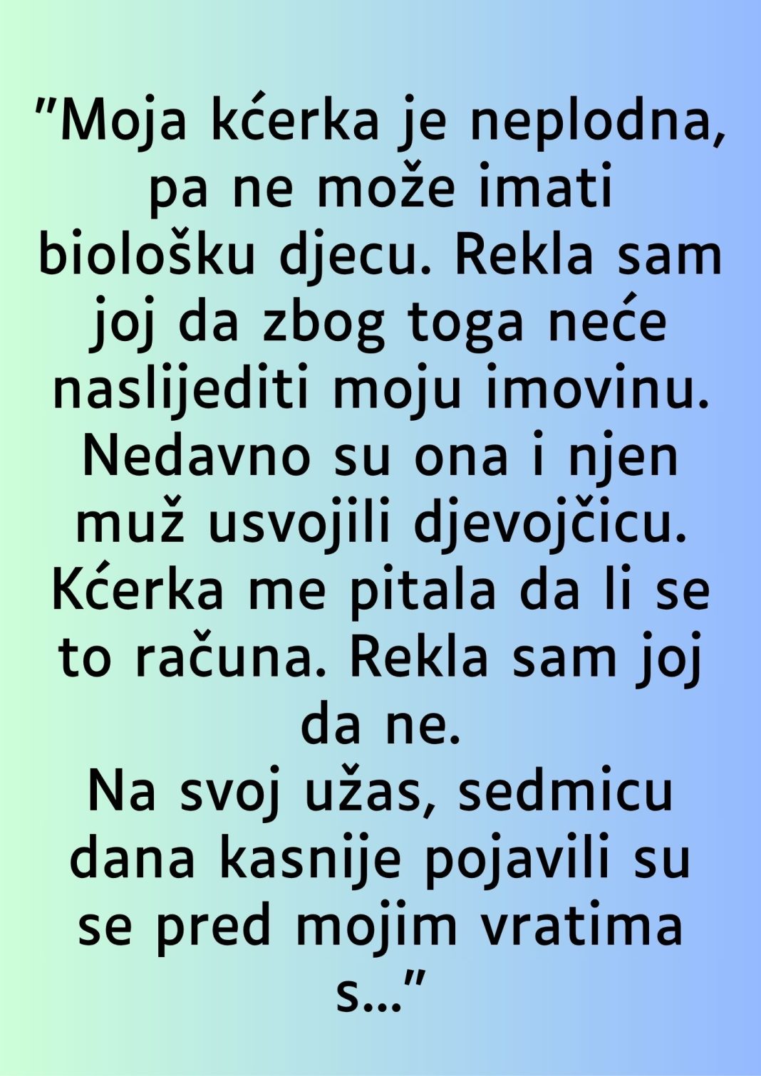 “Moja kćerka je neplodna…” - featured image “Moja kćerka je neplodna…” - featured image