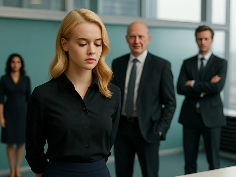 Djevojka u jednostavnoj odjeći i iznošenim baletankama ušla je u ured: zaposlenici su se počeli smijati, ni ne sluteći tko je ona. 😲😢 - featured image Djevojka u jednostavnoj odjeći i iznošenim baletankama ušla je u ured: zaposlenici su se počeli smijati, ni ne sluteći tko je ona. 😲😢 - featured image