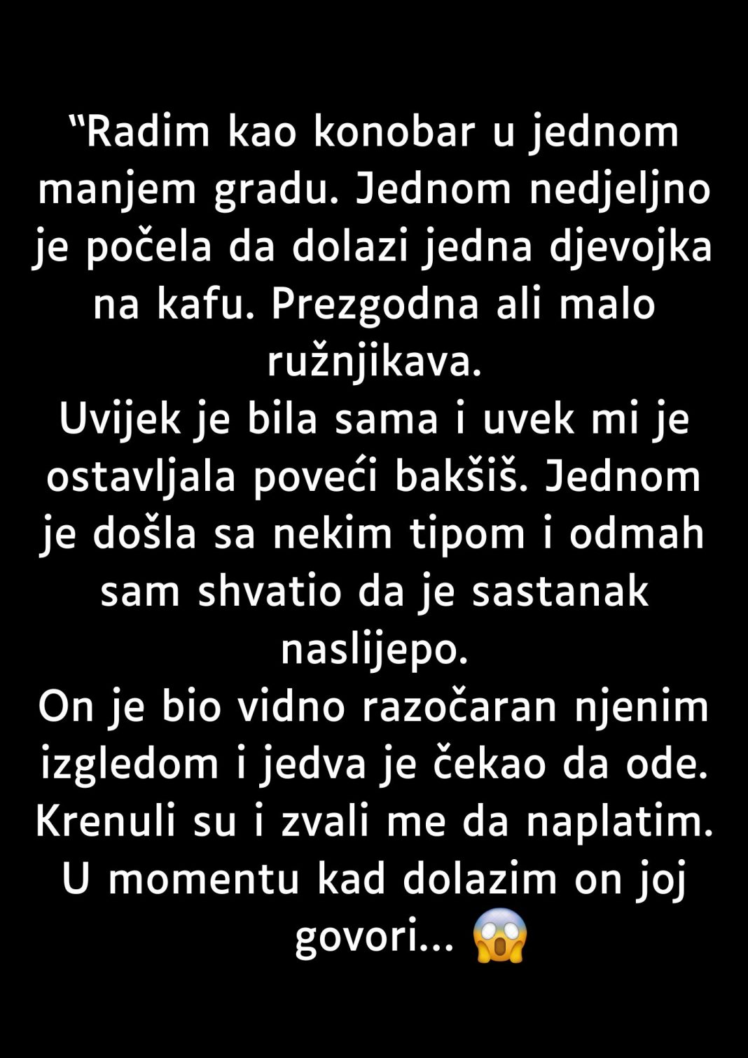 “Radim kao konobar u jednom manjem gradu…” - featured image “Radim kao konobar u jednom manjem gradu…” - featured image