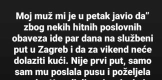 Moj muž mi je javio da… Moj muž mi je javio da… - featured image