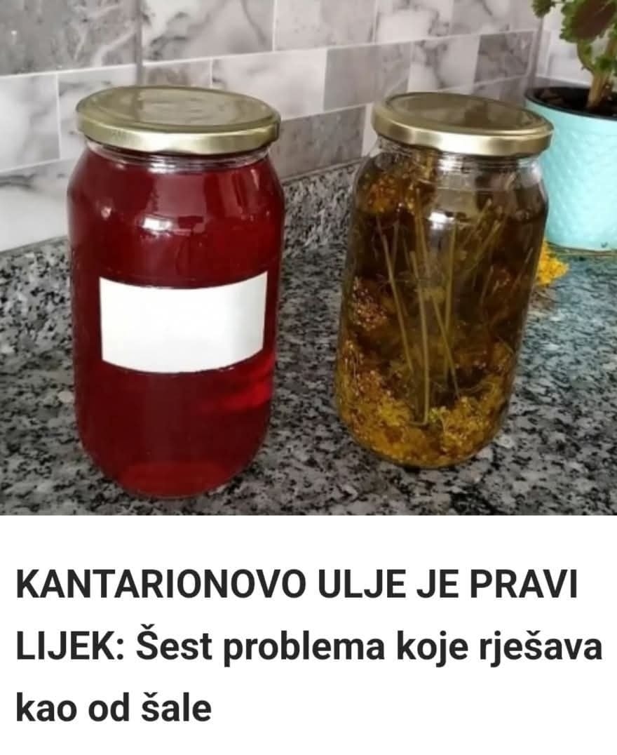 KANTARIONOVO ULJE JE PRAVI LIJEK: Šest problema koje rješava kao od šale - featured image KANTARIONOVO ULJE JE PRAVI LIJEK: Šest problema koje rješava kao od šale - featured image