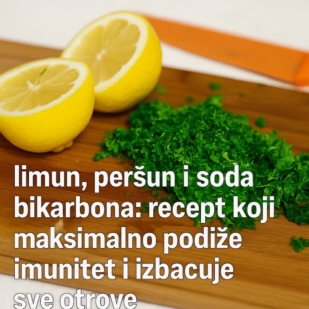 LIMUN, PERŠUN I SODA BIKARBONA: Recept koji maksimalno podiže imunitet i izbacuje sve otrove - featured image LIMUN, PERŠUN I SODA BIKARBONA: Recept koji maksimalno podiže imunitet i izbacuje sve otrove - featured image