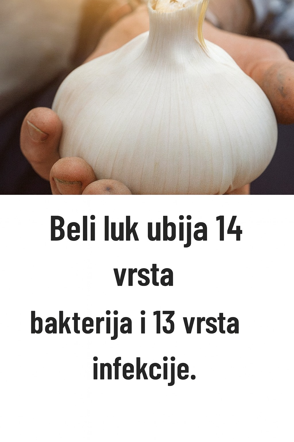 🧄 Bijeli luk ubija 14 vrsta bakterija: Prirodni “antibiotik” o kojem biste trebali znati - featured image 🧄 Bijeli luk ubija 14 vrsta bakterija: Prirodni “antibiotik” o kojem biste trebali znati - featured image