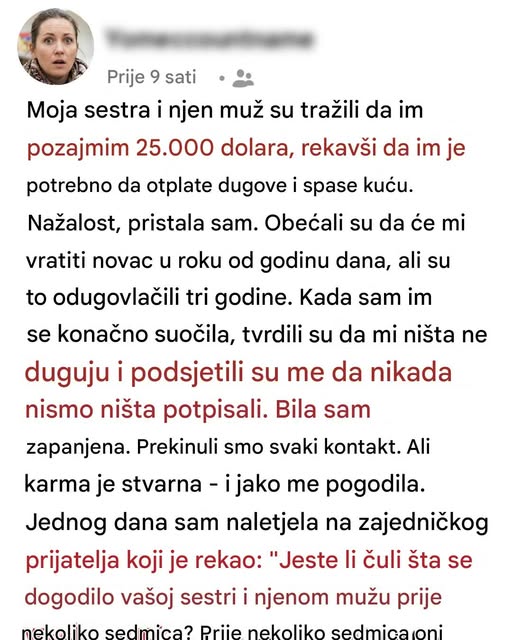 Kada sam pozajmila novac sestri, izgubila sam više od 25.000 dolara — izgubila sam poverenje - featured image Kada sam pozajmila novac sestri, izgubila sam više od 25.000 dolara — izgubila sam poverenje - featured image