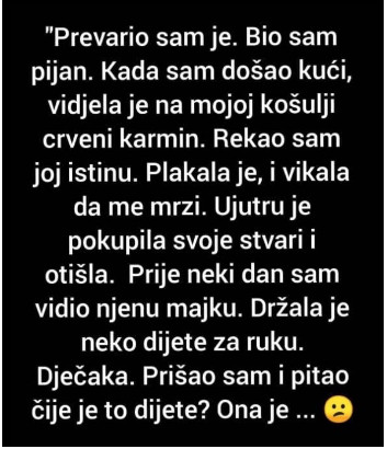 “Prevario sam je, kada sam došao kući… - featured image “Prevario sam je, kada sam došao kući… - featured image