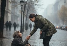 Žena je svakog dana ostavljala malo sitnine starici, ali jednog dana, dok se saginjala da joj baci novčić, starica joj je uhvatila ruku i rekla: „Učinili ste mi toliko dobra… nemojte danas ići kući.“ Žena je svakog dana ostavljala malo sitnine starici, ali jednog dana, dok se saginjala da joj baci novčić, starica joj je uhvatila ruku i rekla: „Učinili ste mi toliko dobra… nemojte danas ići kući.“ - featured image