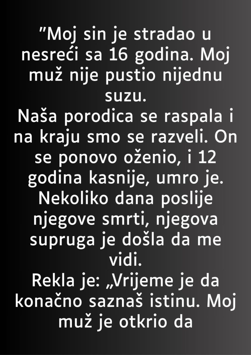 “Moj sin je stradao u nesreći sa 16 godina…” - featured image “Moj sin je stradao u nesreći sa 16 godina…” - featured image