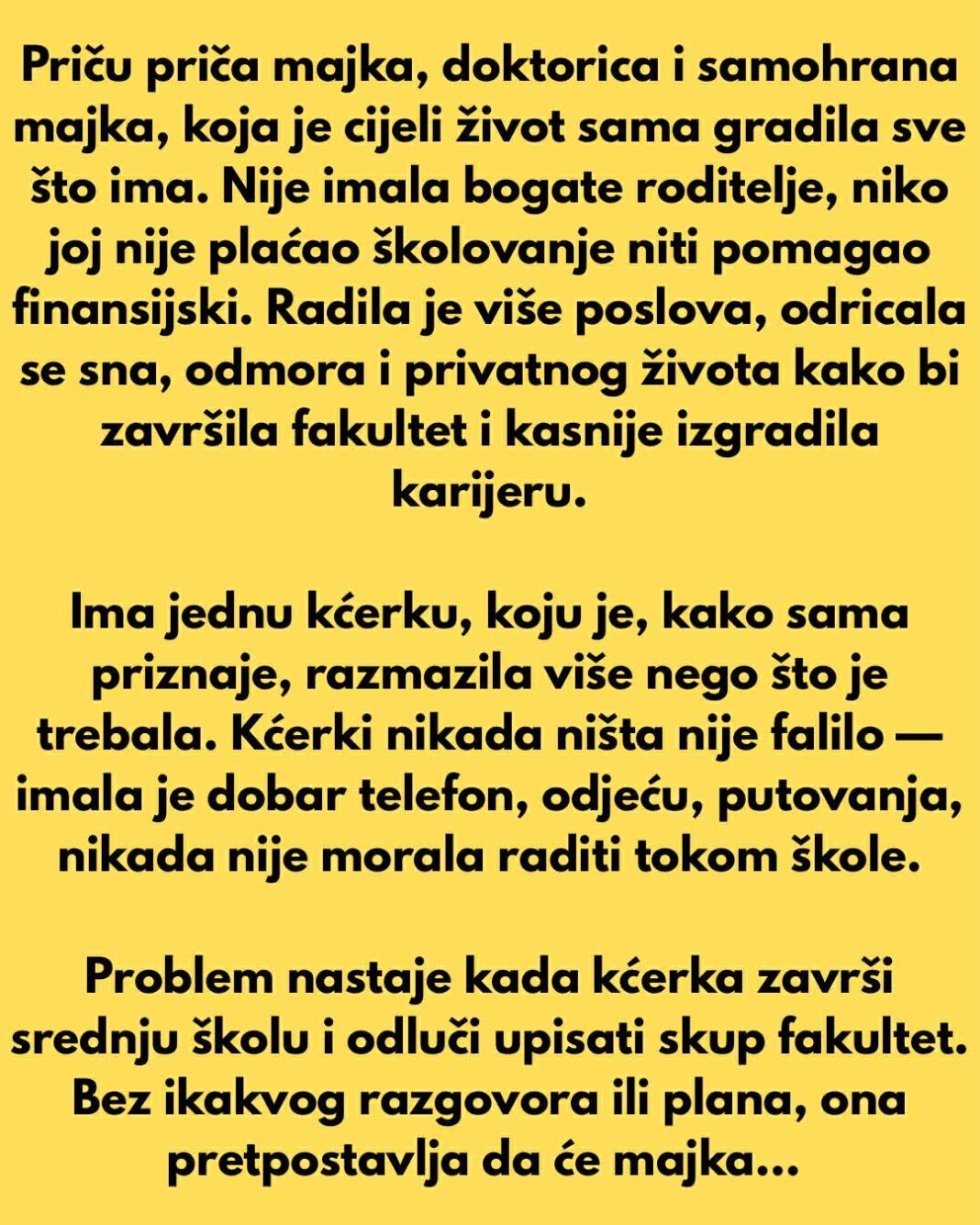 „Razmazila sam kćerku cijeli život… a onda sam prvi put rekla NE“ - featured image