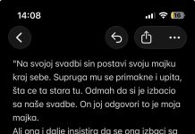 POUČNA PRIČA: “Na svojoj svadbi sin postavi svoju majku kraj sebe” POUČNA PRIČA: “Na svojoj svadbi sin postavi svoju majku kraj sebe” - featured image