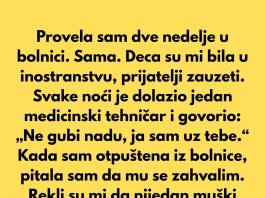 Provela sam dve nedelje u bolnici. Sama. Deca su mi bila u inostranstvu. Prijatelji zauzeti sopstvenim životima. Provela sam dve nedelje u bolnici. Sama. Deca su mi bila u inostranstvu. Prijatelji zauzeti sopstvenim životima. - featured image