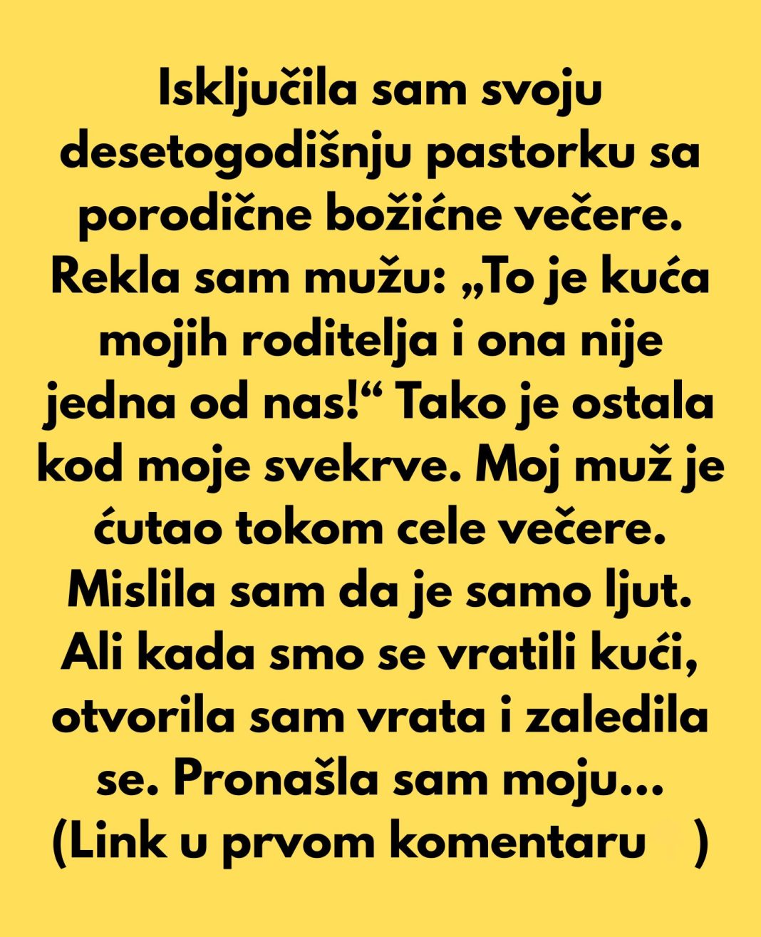 Isključila sam svoju desetogodišnju pastorku sa porodične božićne večere. - featured image