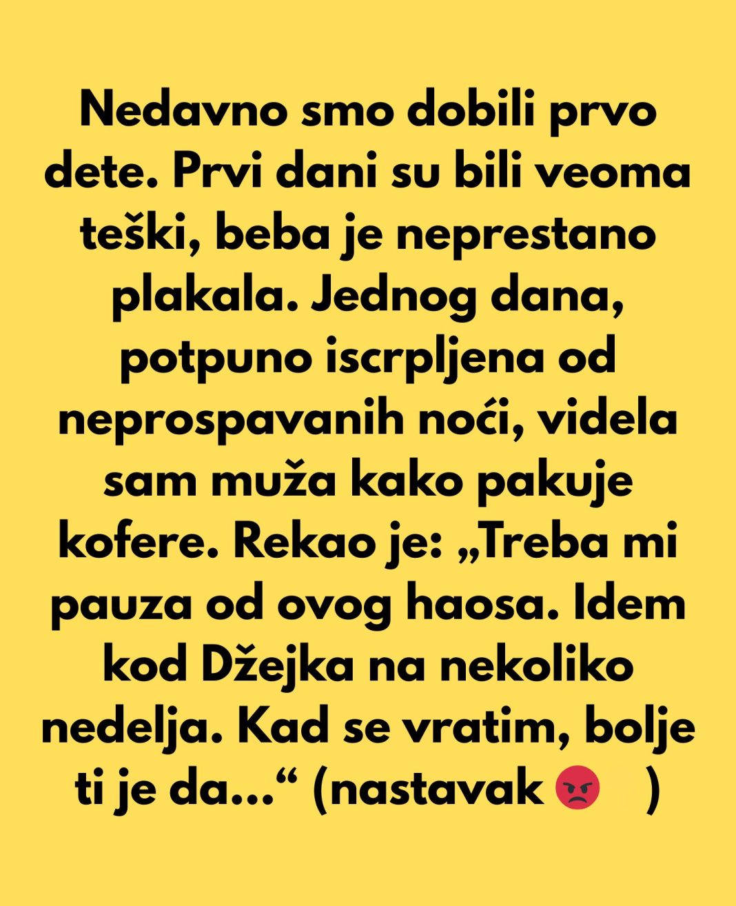 Moj muž se preselio kod svog prijatelja jer je naša novorođena beba bila „previše glasna“ — naučila sam ga lekciji - featured image