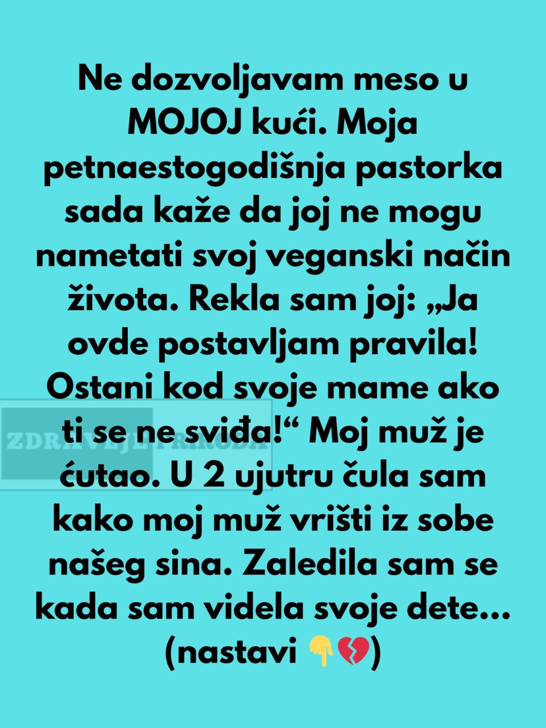 Ja odlučujem šta moja pastorka sme da jede u MOJOJ kući - featured image