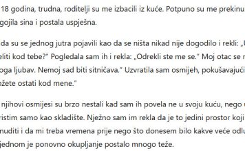 „Odbijam pružiti dom svojim roditeljima nakon što su me s 18 godina ostavili bez krova nad glavom.” „Odbijam pružiti dom svojim roditeljima nakon što su me s 18 godina ostavili bez krova nad glavom.” - featured image