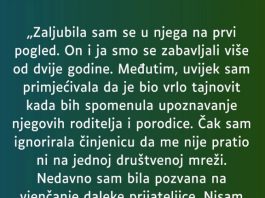 “Na prvi pogled se rodila ljubav a vremenom sam primjećivala da je jako tajnovit…” “Na prvi pogled se rodila ljubav a vremenom sam primjećivala da je jako tajnovit…” - featured image