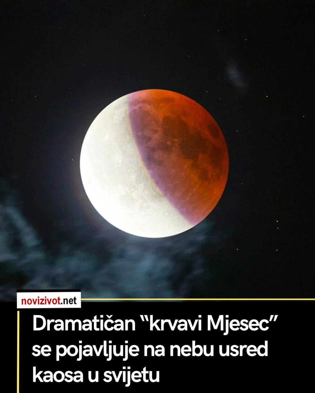 Dramatičan “krvavi Mjesec” se pojavljuje na nebu usred kaosa u svijetu - featured image